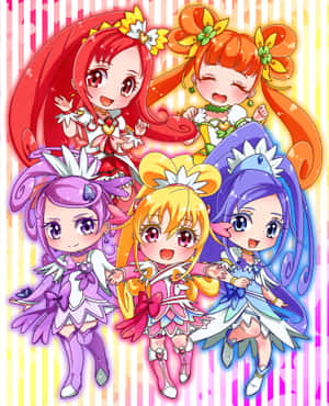 Glitter Force Cute Art Wallpaper