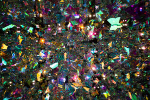 Glitter Glass Art Wallpaper