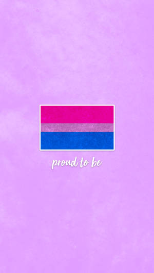 Glittery Bisexual Flag Wallpaper