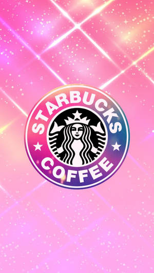 Glittery Starbucks Iphone Wallpaper