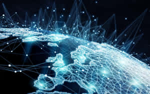 Global Network Connectivity Illustration Wallpaper