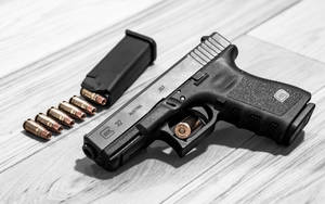 Glock 32 On White Oak Wallpaper