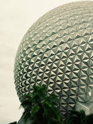 Gloomy Epcot Globe Wallpaper