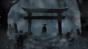 Gloomy Torii Gate Wallpaper