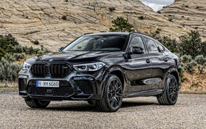 Glossy Black Bmw X6 M Wallpaper