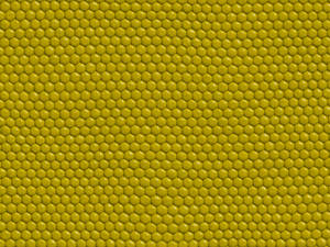 Glossy Honeycomb Yellow Texture Wallpaper