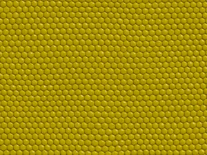 Glossy Honeycomb Yellow Texture Wallpaper