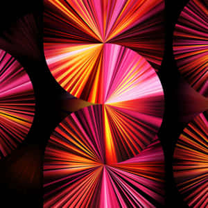 Glossy Magenta Abstract Fan Wallpaper