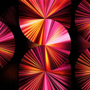 Glossy Magenta Abstract Fan Wallpaper