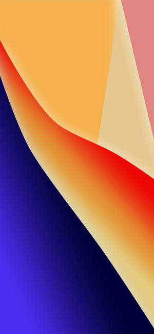 Glossy Purple And Yellow Ios 16 Wallpaper