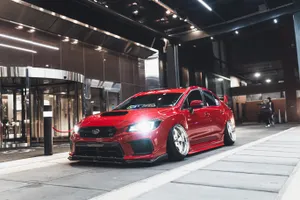 Glossy Red Subaru Wrx Sti 4k Wallpaper