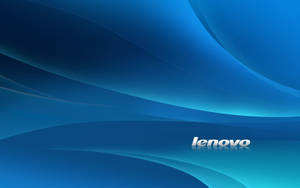 Glowing Blue Curved Lines Lenovo Official Wallpaper