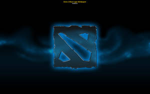 Glowing Blue Dota 2 Logo Wallpaper