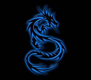 Glowing Blue Dragon For Iphone Screens Wallpaper