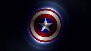 Glowing Captain America Shield Wallpaper