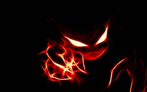 Glowing Cool Red Evil Wallpaper