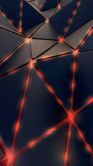 Glowing Cool Red Lines Wallpaper