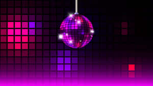 Glowing Disco Ball Purple Backdrop.jpg Wallpaper