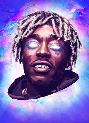 Glowing Eyes Lil Uzi Vert Art Wallpaper
