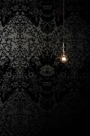 Glowing Light Bulb Gothic Iphone Wallpaper