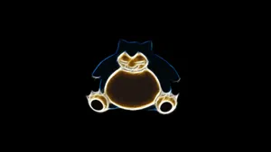 Glowing Light Snorlax Art Wallpaper