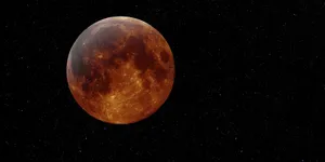 Glowing Lunar Eclipse Wallpaper