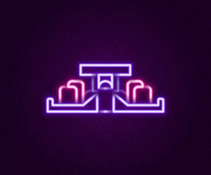 Glowing Neon Light F1 4k Wallpaper