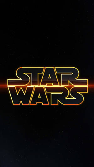 Glowing Star Wars Logo Wallpaper