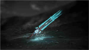 Glowing Sword Abstract Gaming Wallpaper