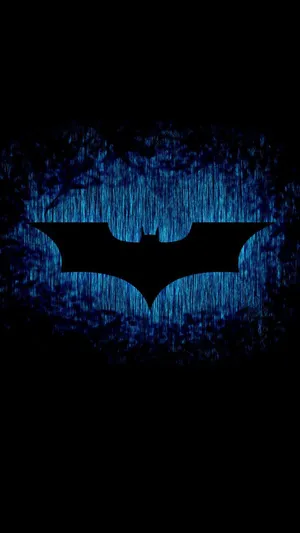 Glowing Symbol Of Batman Dark Iphone Wallpaper