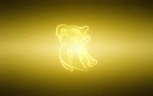 Glowing Yellow Cubone Wallpaper