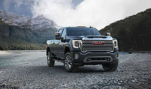 Gmc Car With Silvery Bumper Wallpaper