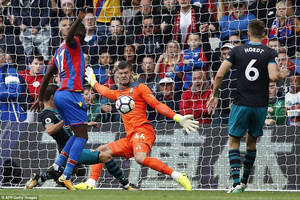 Goalkeeper Fraser Forster In Action Wallpaper