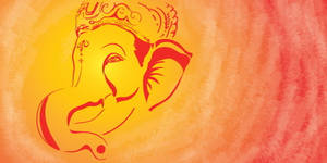 God Ganesh Graphic Artwok Wallpaper