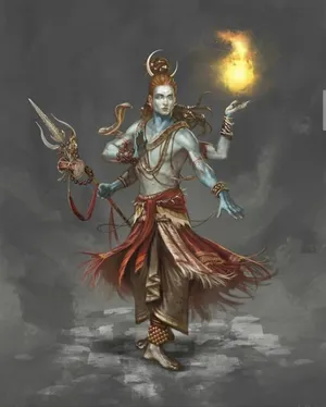 God Mobile Shiva Trident Flame Wallpaper