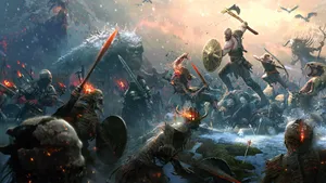 God Of War Iii Epic Battle Wallpaper