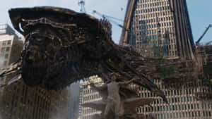 Godzilla 1998 Unleashed In New York City Wallpaper