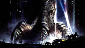 Godzilla Rampages Through New York City In The 1998 Blockbuster Film Wallpaper