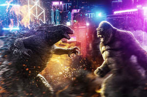 Godzilla Vs King Kong - Hd Wallpapers Wallpaper