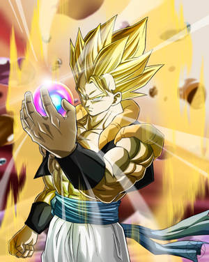 Gogeta And Ball Of Power Wallpaper