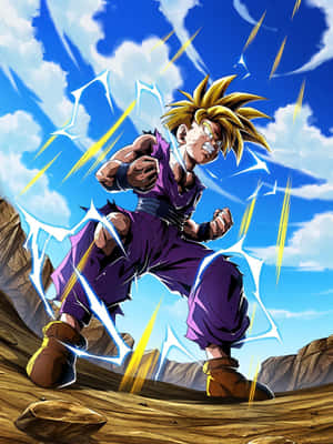 Gohan Iphone Preparing To Fight Wallpaper