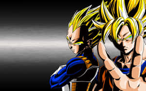 Goku And Vegeta Dragon Ball Z Gradient Wallpaper