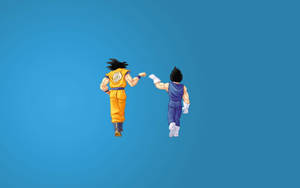 Goku And Vegeta Fist Bump Wallpaper