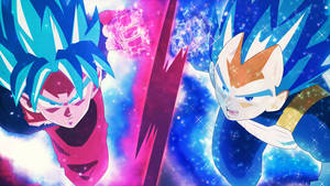 Goku And Vegeta Kaioken Energy Wallpaper