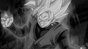 Goku Black And White Charging Wallpaper