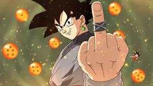 Goku Black Dirty Finger Wallpaper