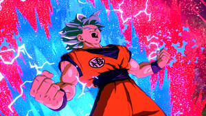 Goku Bright Kaioken Energy Wallpaper