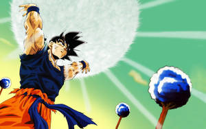 Goku Charging Spirit Bomb Wallpaper