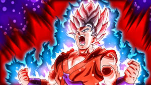 Goku Full Energy Kaioken Form Wallpaper