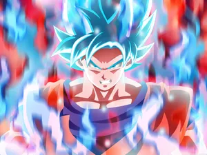 Goku Neon Lights Wallpaper